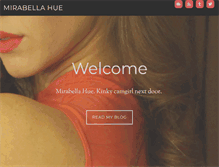 Tablet Screenshot of mirabellahue.com